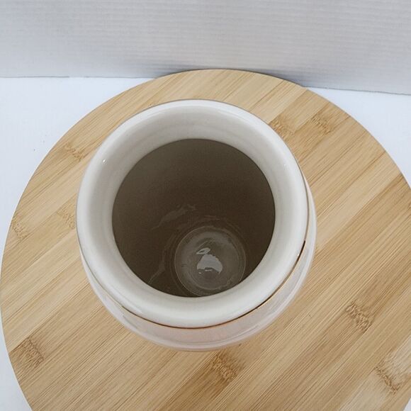 Disney Parks The Happiest Celebration On Earth Vase 8.5" Ivory & Gold Porcelain - Picture 7 of 14